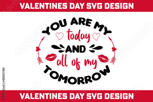 Valentines day SVG design 