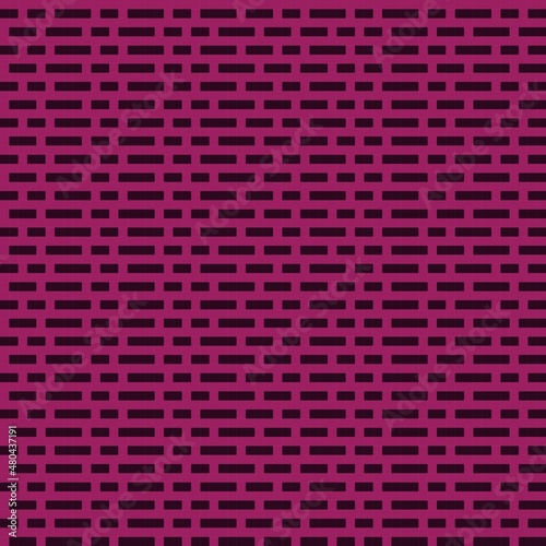 Purple brick texture pixel art. Vector background. © Sudakarn