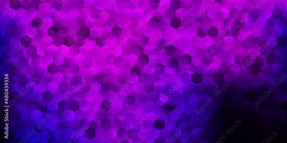 Light purple vector pattern with hexagons. Light purple vector pattern with hexagons.