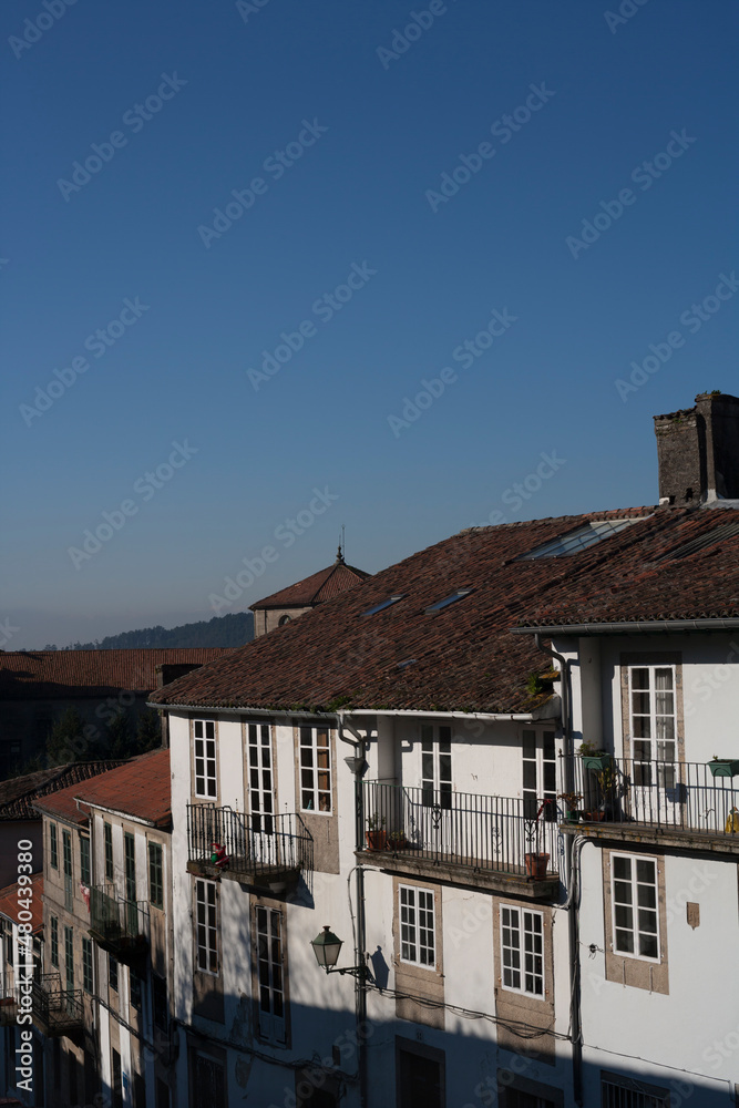 View of Costa Vella street in Santiago de Compostela