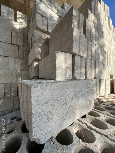 Fototapeta Naklejka Na Ścianę i Meble -  stone wall block