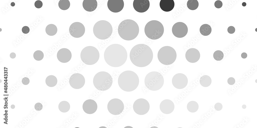 Light Gray vector layout with circle shapes. Abstract decorative design in gradient style with bubbles. Pattern for business ads. Light Gray vector layout with circle shapes. Abstract decorative design in gradient style with bubbles. Pattern for business ads.