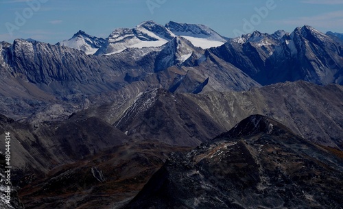 View towards Bonnet Glacier at the summit of Mount Richardson