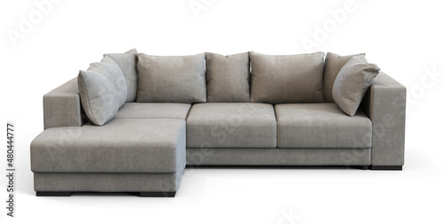 Sofa on white background