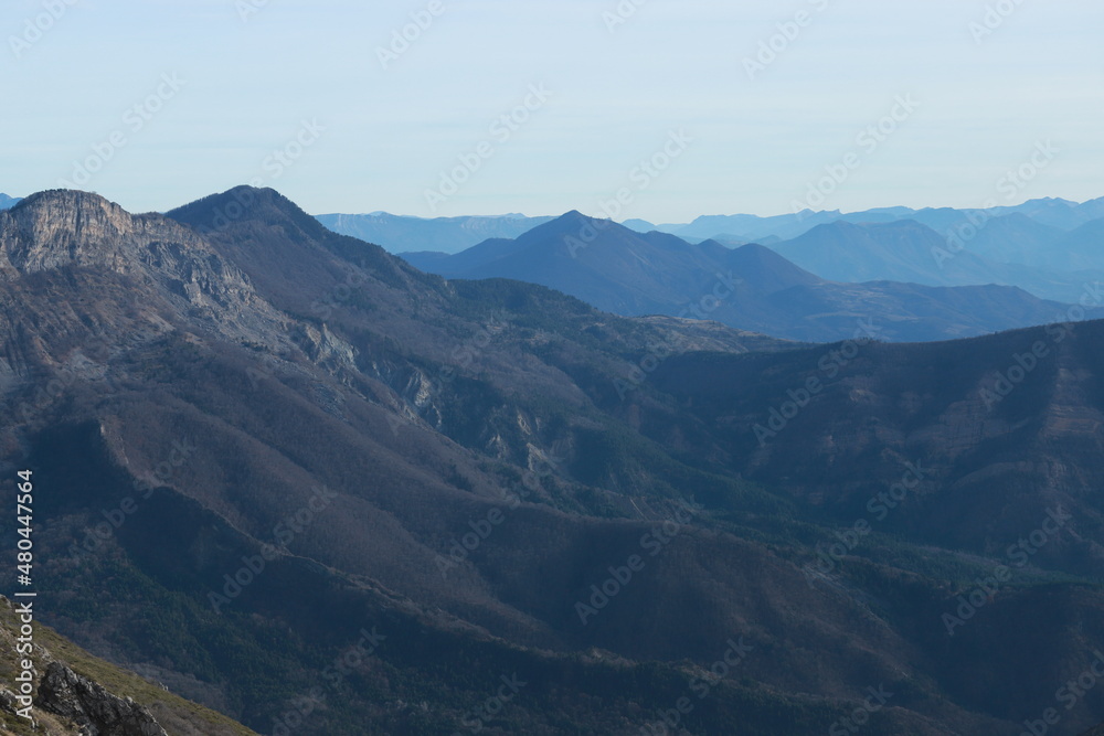 paysage des Alpes de Haute Provence et Haute Alpes