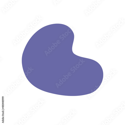 Liquid irregular blob shape very peri color vector element for banner