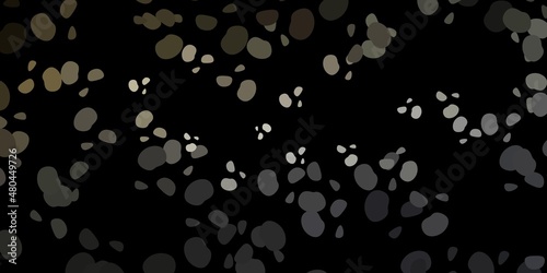 Dark gray vector texture with memphis shapes.