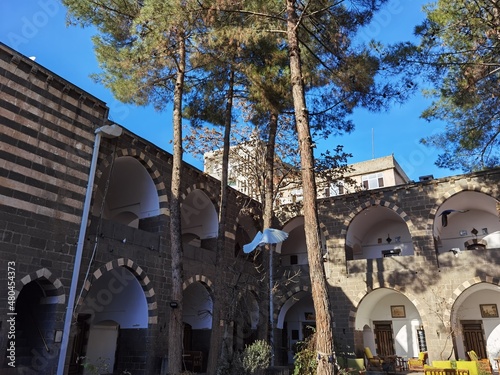 Karavansaray from the inside earlier understanding of hotel on the silk road photo