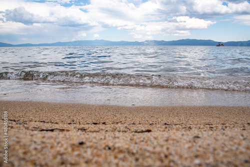 Beach at Lake Tahoe in Northern California on a Sunny Summer Day