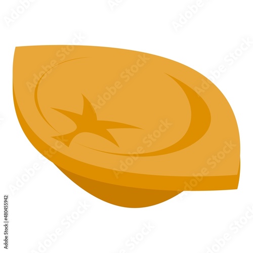 Italy ravioli icon isometric vector. Italian food