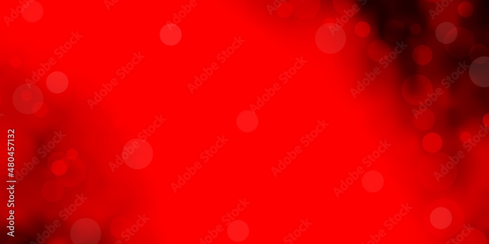 Dark Red vector layout with circle shapes. Abstract decorative design in gradient style with bubbles. Design for posters, banners. Dark Red vector layout with circle shapes. Abstract decorative design in gradient style with bubbles. Design for posters, banners.