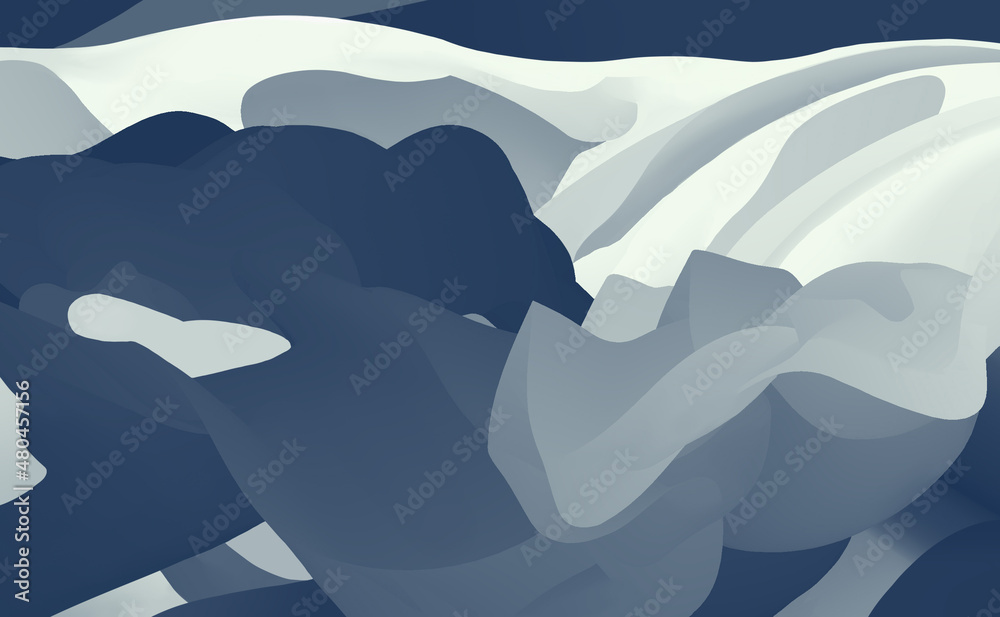 Abstract digital soft wavy background with white and blue colors Abstract digital soft wavy background with white and blue colors