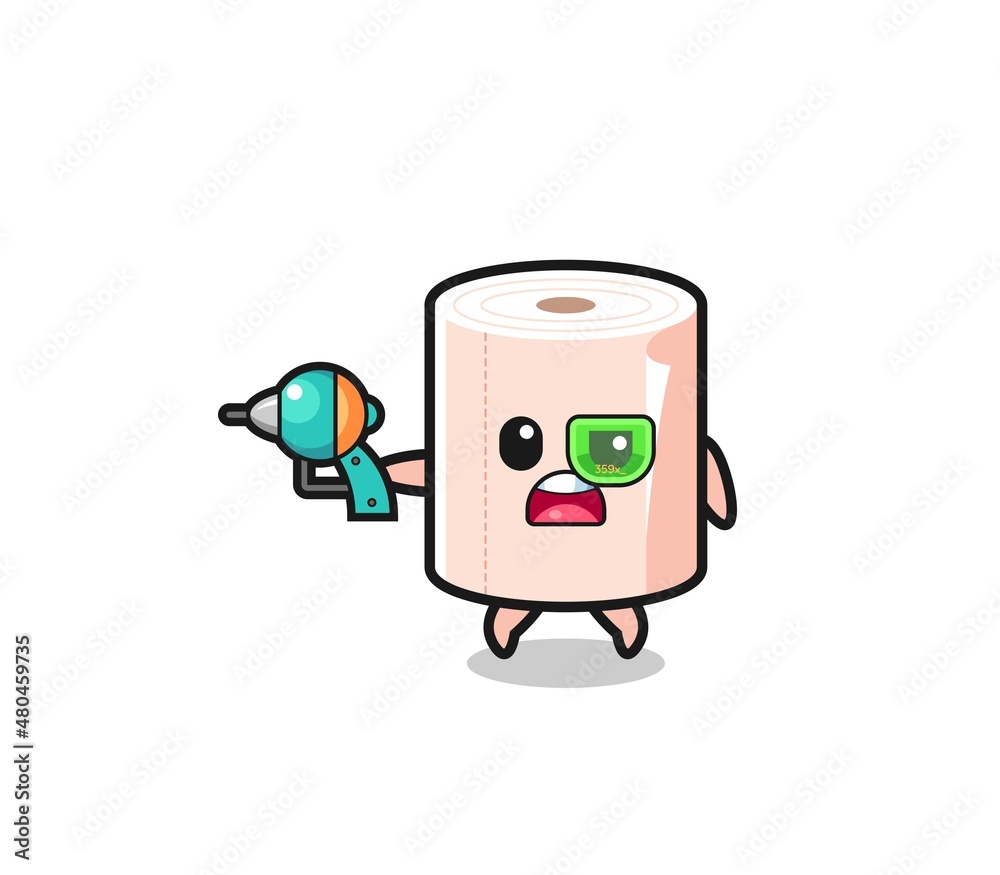cute tissue roll holding a future gun cute tissue roll holding a future gun