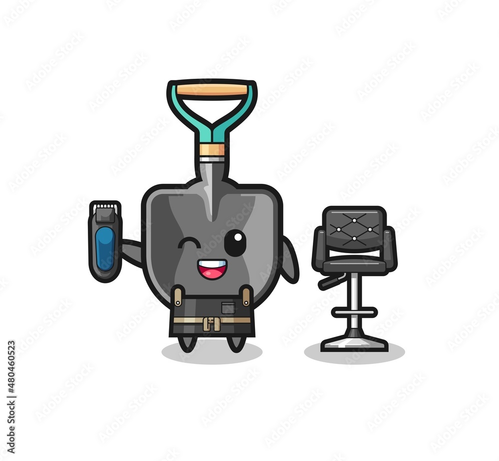 shovel barbershop is holding a trimer shovel barbershop is holding a trimer