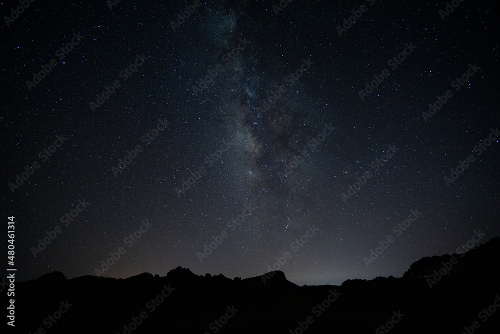Milchstraße Nachthimmel Sternenfoto Teneriffa 
