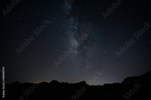 Milchstraße Nachthimmel Sternenfoto Teneriffa 