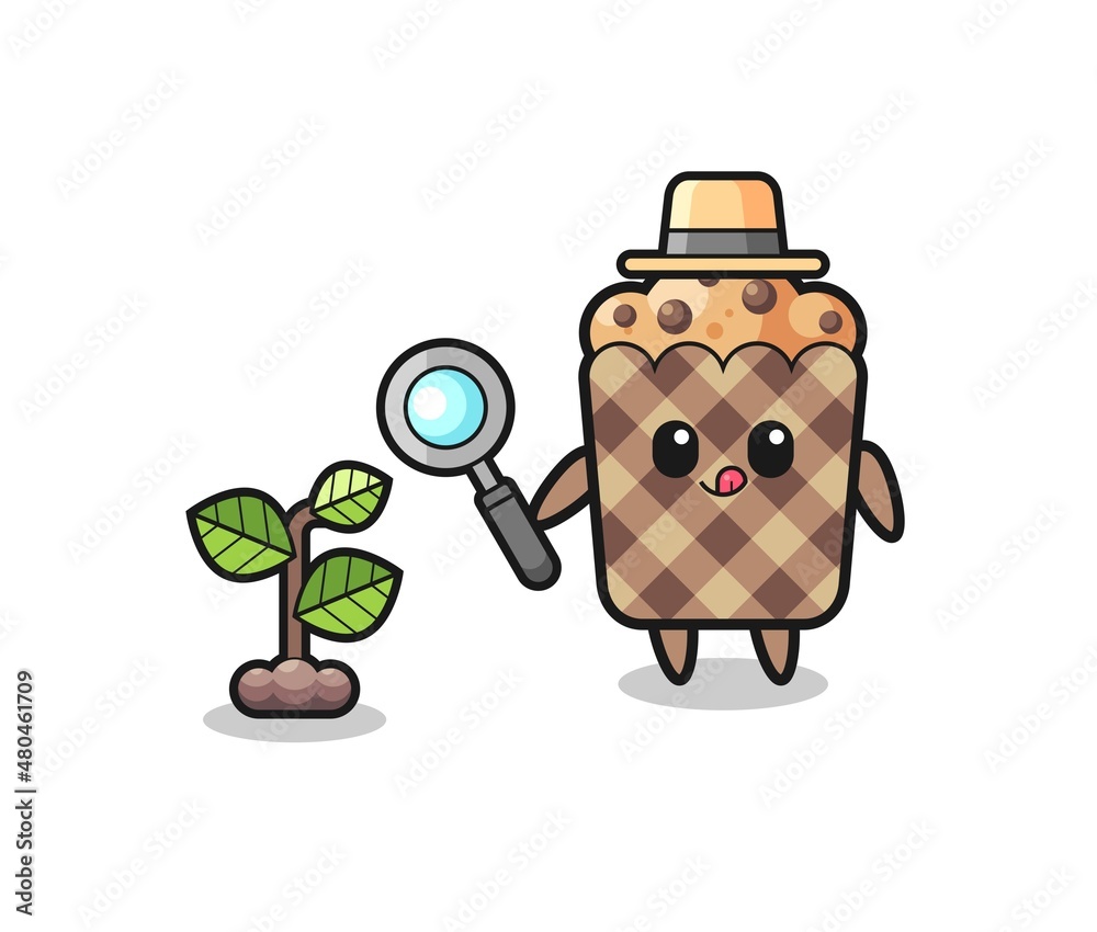 cute muffin herbalist researching a plants cute muffin herbalist researching a plants