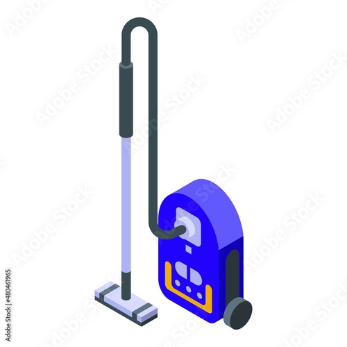 Vacuum cleaner icon isometric vector. Clean machine