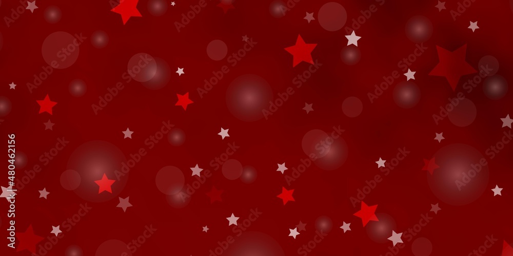 Light Orange vector backdrop with circles, stars. Light Orange vector backdrop with circles, stars.
