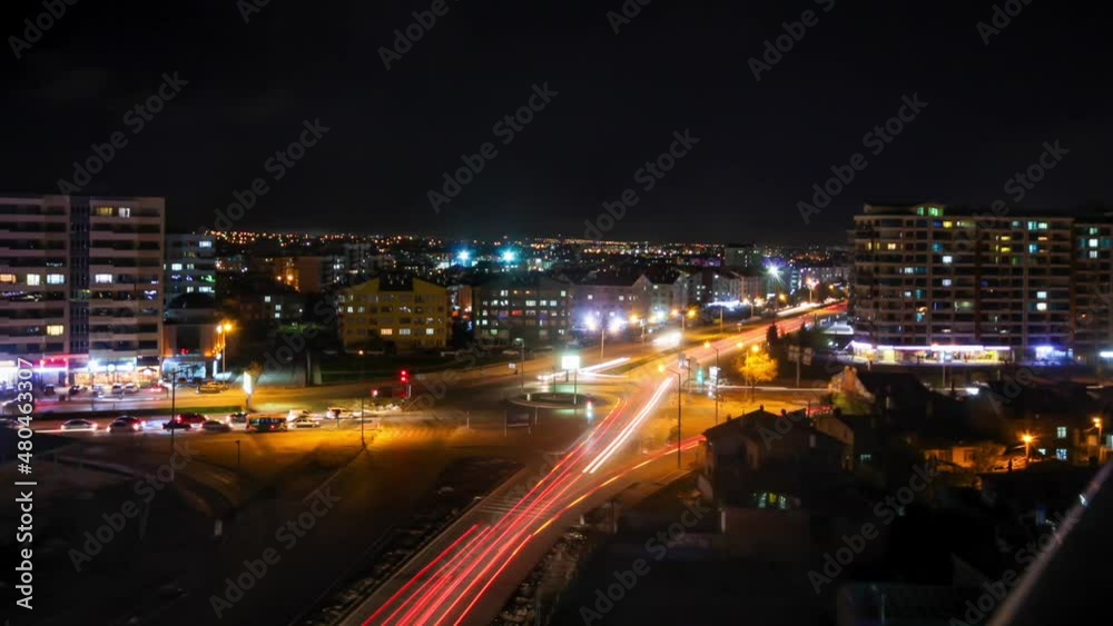 Traffic ticket on a street