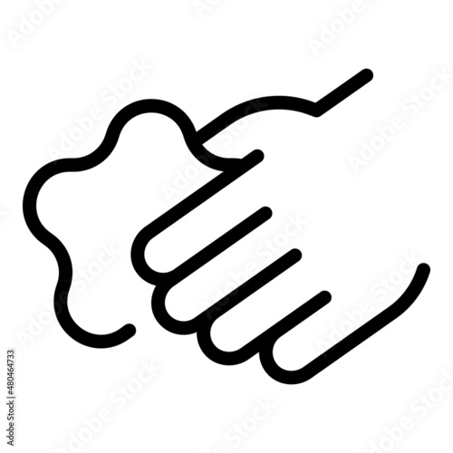 Toy motor fine icon outline vector. Game skills