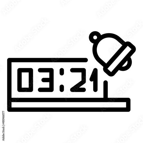 Capital time icon outline vector. World zone