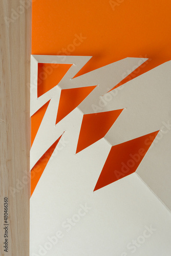 cut paper shapes (not necessarily snowflakes) photo