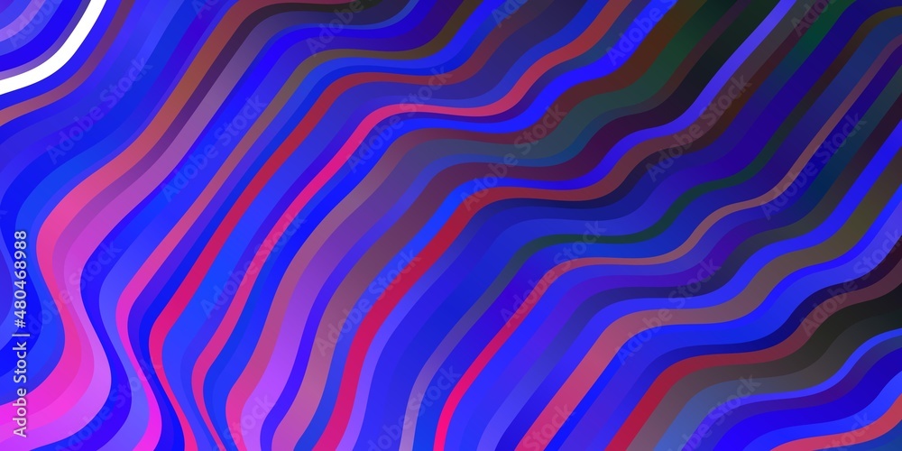 Dark Pink, Blue vector texture with circular arc.