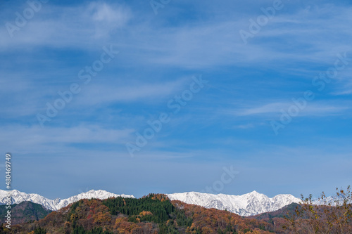 稜線の雪景色
