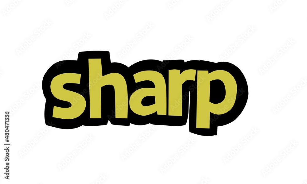 SHARP writing vector design SHARP writing vector design