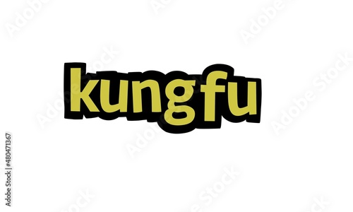 KUNGFU writing vector design