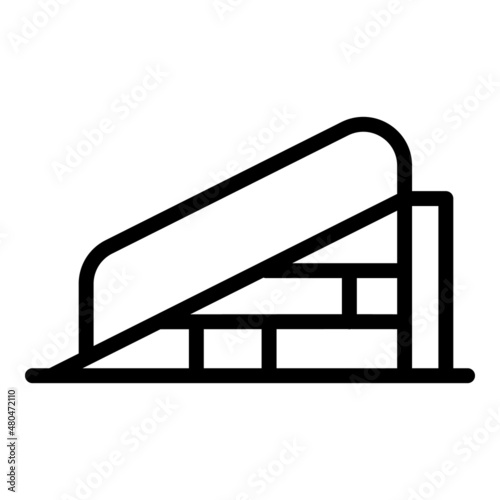 Disabled clinic bar icon outline vector. Medical therapy