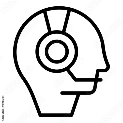 Call support icon outline vector. Service center