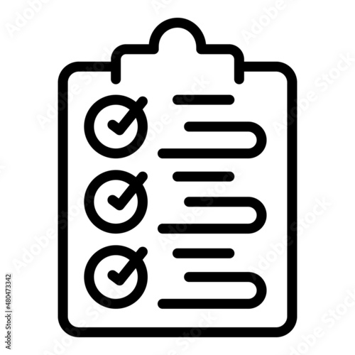 Clipboard model icon outline vector. Tech help