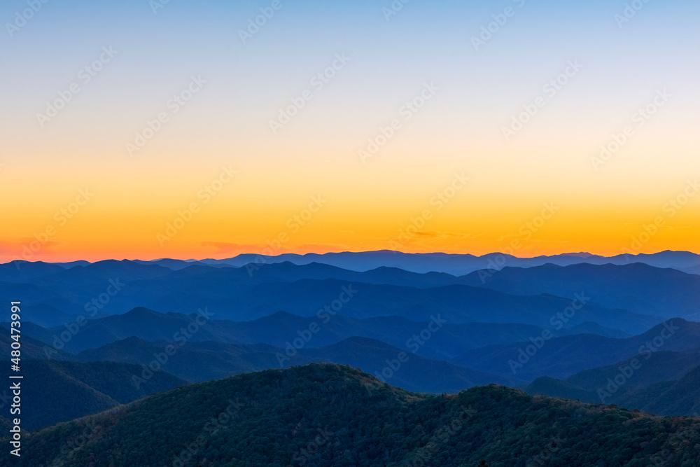 Land Waves at Sunset