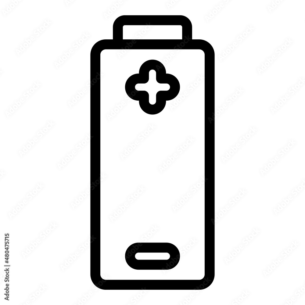 Battery plug icon outline vector. Charger equipment Battery plug icon outline vector. Charger equipment