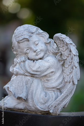  Angel statue in cemetery,Bistrita, Romania,2021
