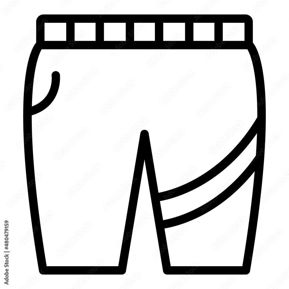 Fitness shorts icon outline vector. Workout gym Fitness shorts icon outline vector. Workout gym