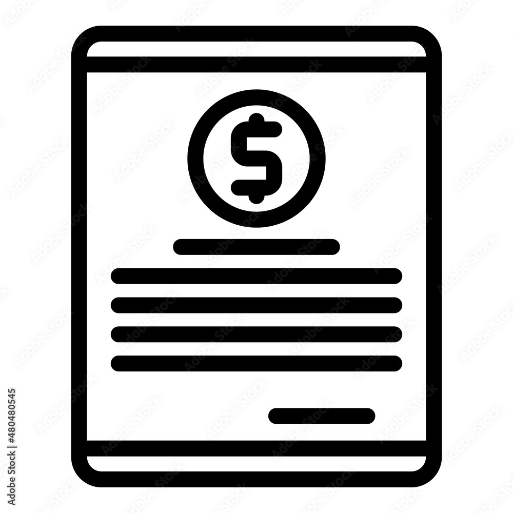 Payment contract icon outline vector. Credit financial Payment contract icon outline vector. Credit financial