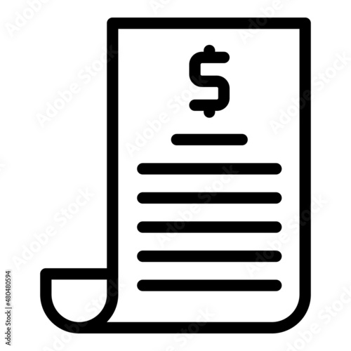 Money loan icon outline vector. Terms tax