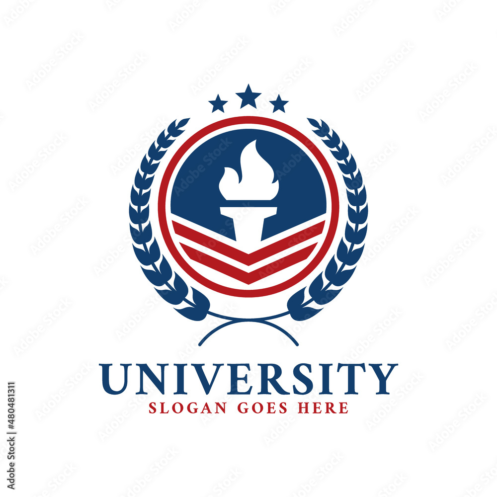 Fototapeta premium Education Logo Template For College And University School Emblems