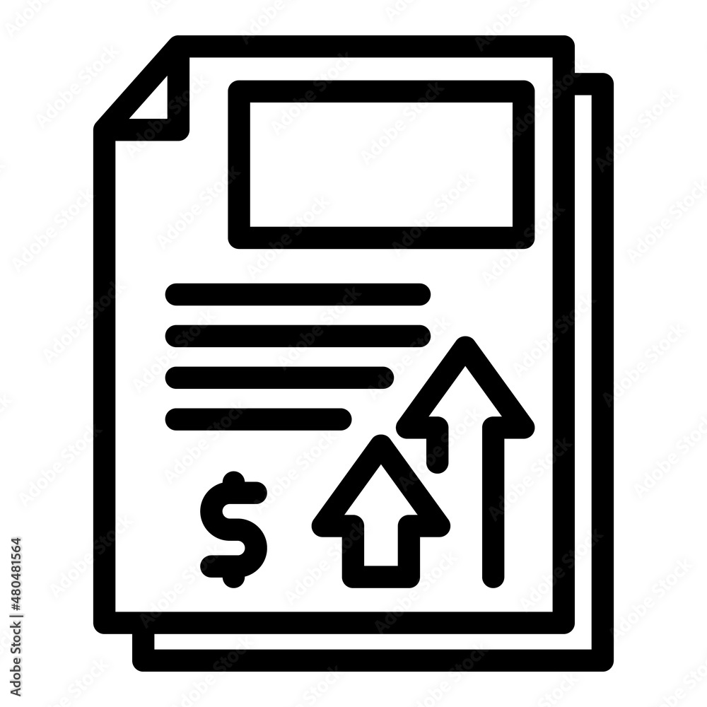Credit income icon outline vector. Tax estate Credit income icon outline vector. Tax estate