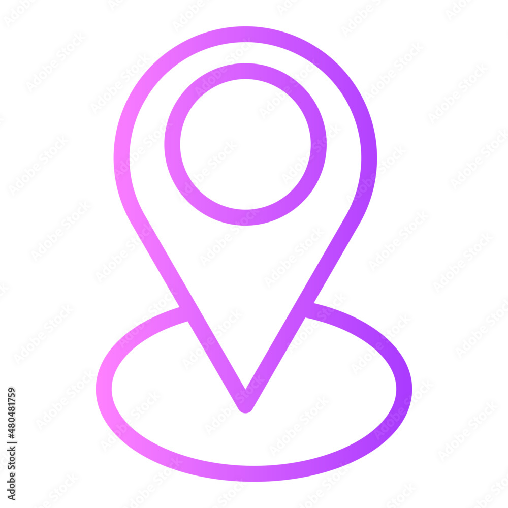 pin gradient icon pin gradient icon