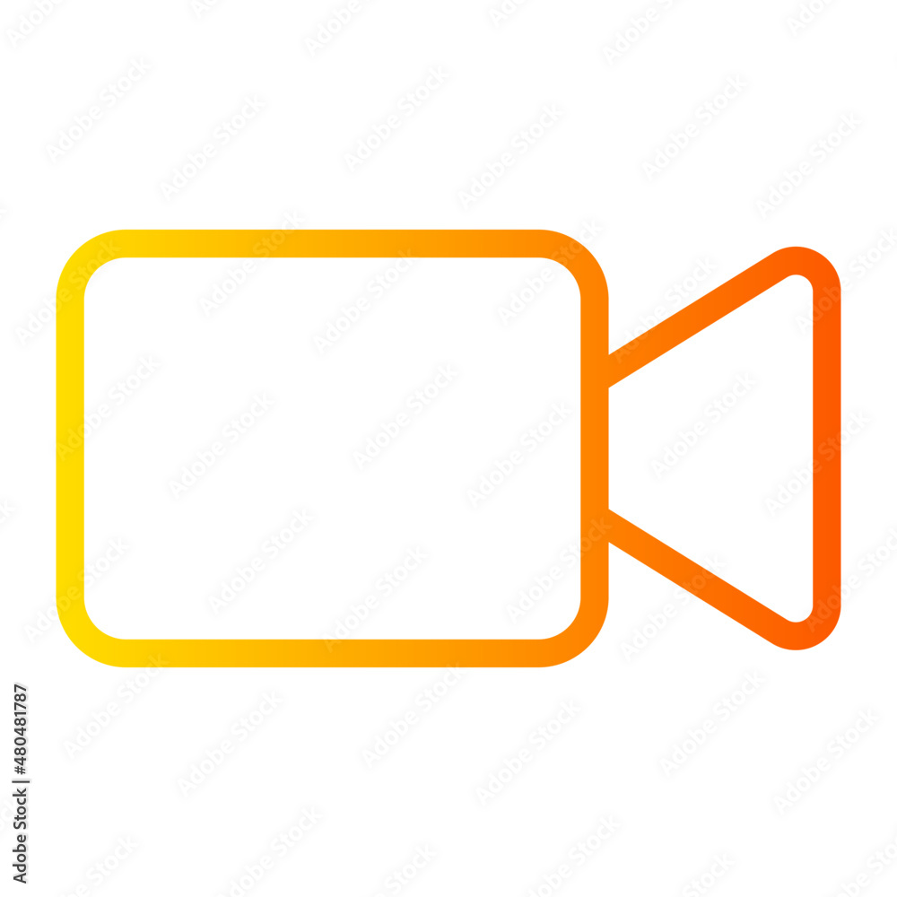 video camera gradient icon video camera gradient icon