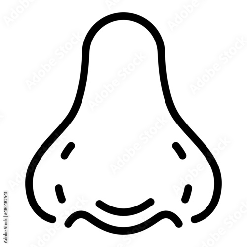 Rhinoplasty job icon outline vector. Nose surgery