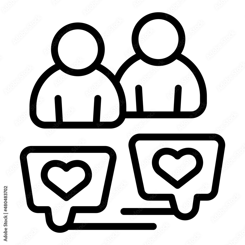 Team vision icon outline vector. Value impact Team vision icon outline vector. Value impact