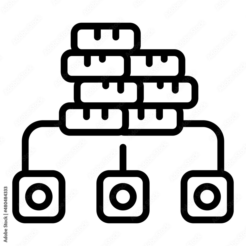 Collateral money scheme icon outline vector. Bank payment Collateral money scheme icon outline vector. Bank payment