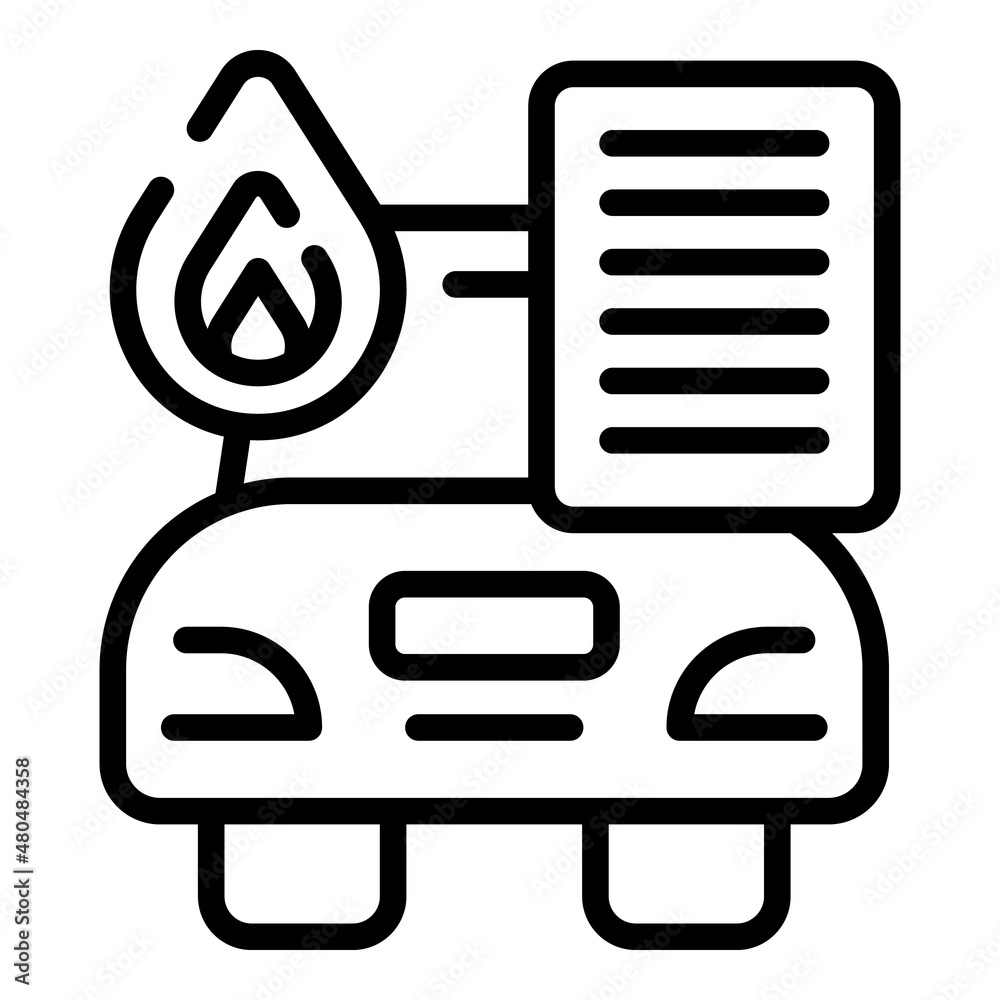 Car collateral icon outline vector. Marketing loan Car collateral icon outline vector. Marketing loan