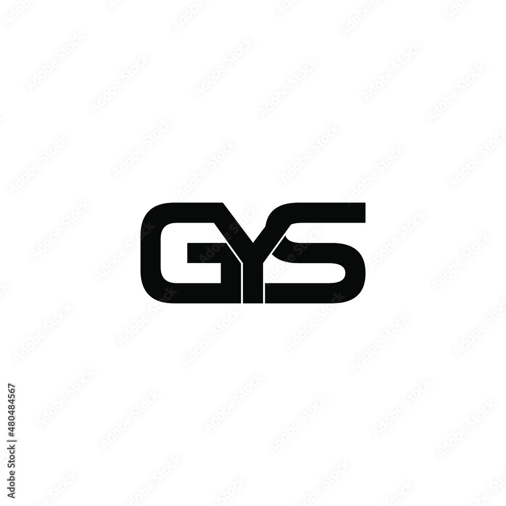 gys letter initial monogram logo design