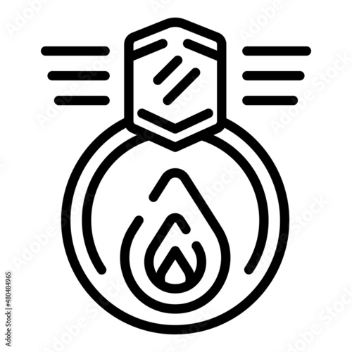 Ring collateral icon outline vector. Load payment